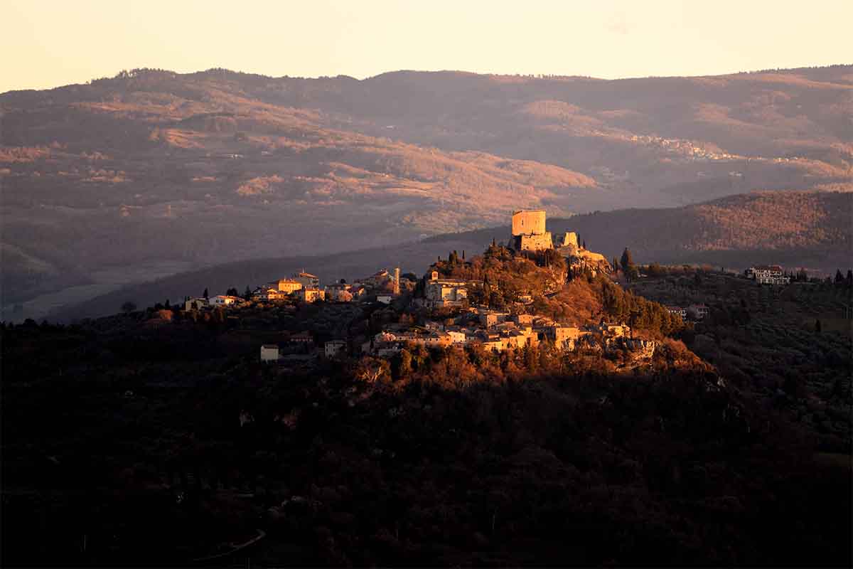 Rocca d'Orcia in inverno